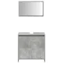 Set muebles de baño 2 piezas madera contrachapada gris hormigón von , Badezimmermöbel - Ref: Foro24-3324853, Preis: 122,83 €,...