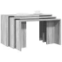 Mesas apilables 3 piezas madera contrachapada gris Sonoma von , Seitentische - Ref: Foro24-858538, Preis: 61,77 €, Rabatt: %