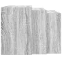 Mesas apilables 3 piezas madera contrachapada gris Sonoma von , Seitentische - Ref: Foro24-858538, Preis: 61,77 €, Rabatt: %