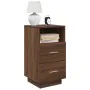 Mesilla de noche con 2 cajones roble marrón 36x36x68 cm de , Mesitas de noche - Ref: Foro24-858590, Precio: 61,02 €, Descuent...