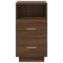 Mesilla de noche con 2 cajones roble marrón 36x36x68 cm de , Mesitas de noche - Ref: Foro24-858590, Precio: 61,02 €, Descuent...