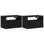 Mesitas de noche de pared 2 unidades negra 45x26x28,5 cm von , Nachttische - Ref: Foro24-858599, Preis: 64,40 €, Rabatt: %