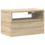 Mesita de noche de pared color roble ahumado 45x26x28,5 cm von , Nachttische - Ref: Foro24-858600, Preis: 40,89 €, Rabatt: %