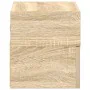 Mesita de noche de pared color roble ahumado 45x26x28,5 cm von , Nachttische - Ref: Foro24-858600, Preis: 40,89 €, Rabatt: %