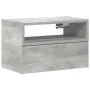 Mesita de noche de pared color gris hormigón 45x26x28,5 cm von , Nachttische - Ref: Foro24-858602, Preis: 36,03 €, Rabatt: %