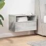 Mesita de noche de pared color gris hormigón 45x26x28,5 cm von , Nachttische - Ref: Foro24-858602, Preis: 36,03 €, Rabatt: %