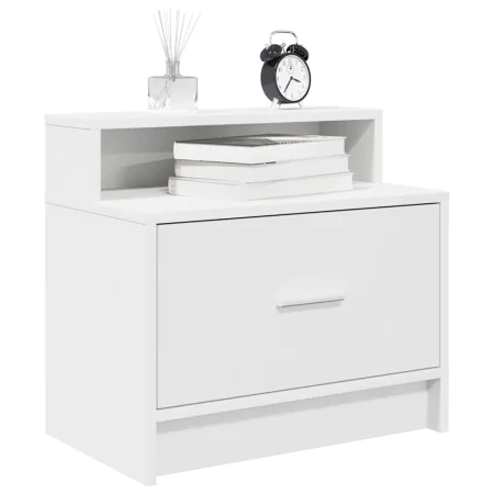 Mesilla de noche con cajón blanca 51x31x47 cm von , Nachttische - Ref: Foro24-858668, Preis: 43,52 €, Rabatt: %