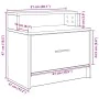 Mesillas de noche con cajón 2 uds roble ahumado 51x31x47 cm von , Nachttische - Ref: Foro24-858677, Preis: 70,68 €, Rabatt: %