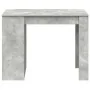 Escritorio con cajón estante madera contrachapada gris hormigón by , Kitchen and dining tables - Ref: Foro24-858689, Price: 9...