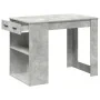 Escritorio con cajón estante madera contrachapada gris hormigón by , Kitchen and dining tables - Ref: Foro24-858689, Price: 9...