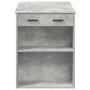 Escritorio con cajón estante madera contrachapada gris hormigón by , Kitchen and dining tables - Ref: Foro24-858689, Price: 9...