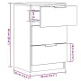 Mesita de noche madera de ingeniería roble artisan 40x36x65 cm von , Nachttische - Ref: Foro24-856934, Preis: 61,90 €, Rabatt: %