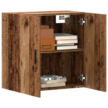 Armario pared madera ingeniería envejecida 60x31x60 cm de , Taquillas y armarios de almacenamiento - Ref: Foro24-857306, Prec...