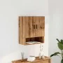Armario de pared madera de ingeniería roble artesano 60x31x70cm by , Lockers and storage cabinets - Ref: Foro24-857297, Price...
