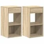 Mesillas de noche con cajón 2 uds roble sonoma 35x34x66,5 cm von , Nachttische - Ref: Foro24-858718, Preis: 74,49 €, Rabatt: %