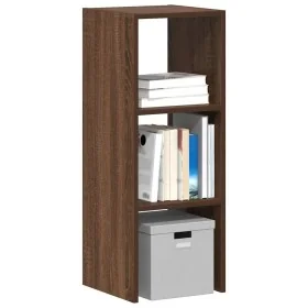 Librería apilable madera contrachapada roble marrón 30x30x80 cm by , Lockers and storage cabinets - Ref: Foro24-858815, Price...