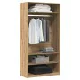 Armario de madera de ingeniería roble artesanal 100x50x200 cm by , Wardrobes - Ref: Foro24-3318625, Price: 174,22 €, Discount: %