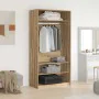 Armario de madera de ingeniería roble artesanal 100x50x200 cm by , Wardrobes - Ref: Foro24-3318625, Price: 174,22 €, Discount: %