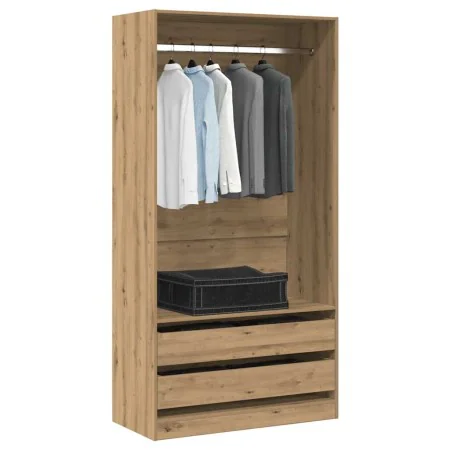Armario de madera de ingeniería roble artesanal 100x50x200 cm von , Kleiderschränke - Ref: Foro24-3318627, Preis: 202,08 €, R...