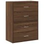 Armarios con 2 cajones 2 uds roble marrón 60x31x40 cm de , Cajoneras - Ref: Foro24-858834, Precio: 91,04 €, Descuento: %