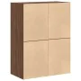 Armarios con 2 cajones 2 uds roble marrón 60x31x40 cm de , Cajoneras - Ref: Foro24-858834, Precio: 91,04 €, Descuento: %
