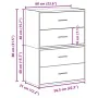 Armarios con 2 cajones 2 uds madera vieja 60x31x40 cm by , Drawers - Ref: Foro24-858836, Price: 87,71 €, Discount: %