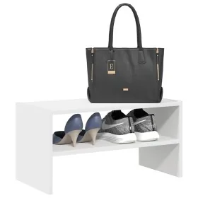 Zapatero apilable blanco 60x30x30,5 cm by , Shoe racks and shoe organizers - Ref: Foro24-858857, Price: 37,87 €, Discount: %