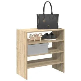 Zapateros 2 uds apilables roble sonoma 60x30x30,5 cm by , Shoe racks and shoe organizers - Ref: Foro24-858862, Price: 45,23 €...