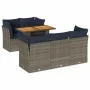 Set de muebles de jardín 6 pzas y cojines ratán sintético gris von , Gartensets - Ref: Foro24-3326889, Preis: 499,86 €, Rabat...
