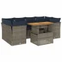 Set de sofás de jardín 7 pzas con cojines ratán sintético gris by , Garden sets - Ref: Foro24-3326896, Price: 573,59 €, Disco...
