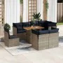 Set de sofás de jardín con cojines 9 pzas ratán sintético gris by , Garden sets - Ref: Foro24-3326945, Price: 715,01 €, Disco...