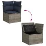 Set de sofás de jardín con cojines 9 pzas ratán sintético gris by , Garden sets - Ref: Foro24-3326945, Price: 715,01 €, Disco...