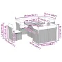 Set de sofás de jardín con cojines 9 pzas ratán sintético gris by , Garden sets - Ref: Foro24-3326945, Price: 715,01 €, Disco...