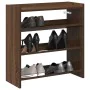 Mueble zapatero madera contrachapada marrón roble 60x25x62 cm by , Shoe racks and shoe organizers - Ref: Foro24-859893, Price...