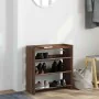 Mueble zapatero madera contrachapada marrón roble 60x25x62 cm by , Shoe racks and shoe organizers - Ref: Foro24-859893, Price...