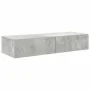 Estante de pared con cajones madera contrachapada gris hormigón de , Estantes y estanterías - Ref: Foro24-859989, Precio: 75,...