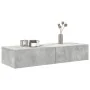 Estante de pared con cajones madera contrachapada gris hormigón de , Estantes y estanterías - Ref: Foro24-859989, Precio: 75,...