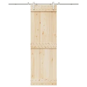 Kit de herrajes para puerta corredera 200 cm acero plateado by , Door items - Ref: Foro24-4009694, Price: 86,88 €, Discount: %