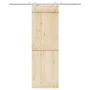 Kit de herrajes para puerta corredera 200 cm acero plateado de , Artículos para puertas - Ref: Foro24-4009694, Precio: 86,87 ...