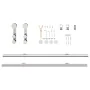 Kit de herrajes para puerta corredera 200 cm acero plateado de , Artículos para puertas - Ref: Foro24-4009694, Precio: 86,87 ...