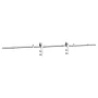 Kit de herrajes para puerta corredera 200 cm acero plateado de , Artículos para puertas - Ref: Foro24-4009694, Precio: 86,87 ...