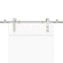 Kit de herrajes para puerta corredera 200 cm acero plateado de , Artículos para puertas - Ref: Foro24-4009694, Precio: 86,87 ...