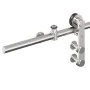 Kit de herrajes para puerta corredera 200 cm acero plateado de , Artículos para puertas - Ref: Foro24-4009694, Precio: 86,87 ...