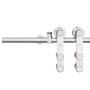 Kit de herrajes para puerta corredera 200 cm acero plateado de , Artículos para puertas - Ref: Foro24-4009694, Precio: 86,87 ...