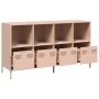 Aparador de acero laminado en frío rosa 135x39x73,5 cm de , Aparadores - Ref: Foro24-3307162, Precio: 190,79 €, Descuento: %