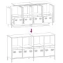 Aparador de acero laminado en frío rosa 135x39x73,5 cm de , Aparadores - Ref: Foro24-3307162, Precio: 190,79 €, Descuento: %