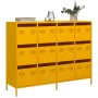 Aparador acero laminado en frío amarillo mostaza 135x39x103,5cm de , Aparadores - Ref: Foro24-3307176, Precio: 301,93 €, Desc...