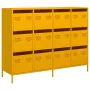 Aparador acero laminado en frío amarillo mostaza 135x39x103,5cm de , Aparadores - Ref: Foro24-3307176, Precio: 301,93 €, Desc...