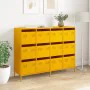 Aparador acero laminado en frío amarillo mostaza 135x39x103,5cm de , Aparadores - Ref: Foro24-3307176, Precio: 301,93 €, Desc...