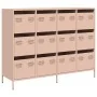 Aparador de acero laminado en frío rosa 135x39x103,5 cm de , Aparadores - Ref: Foro24-3307174, Precio: 301,93 €, Descuento: %